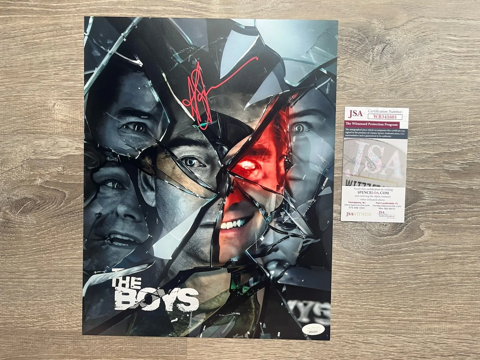 Antony Starr — Antony Starr Signed Homelander 11x14 Photo JSA COA The Boys