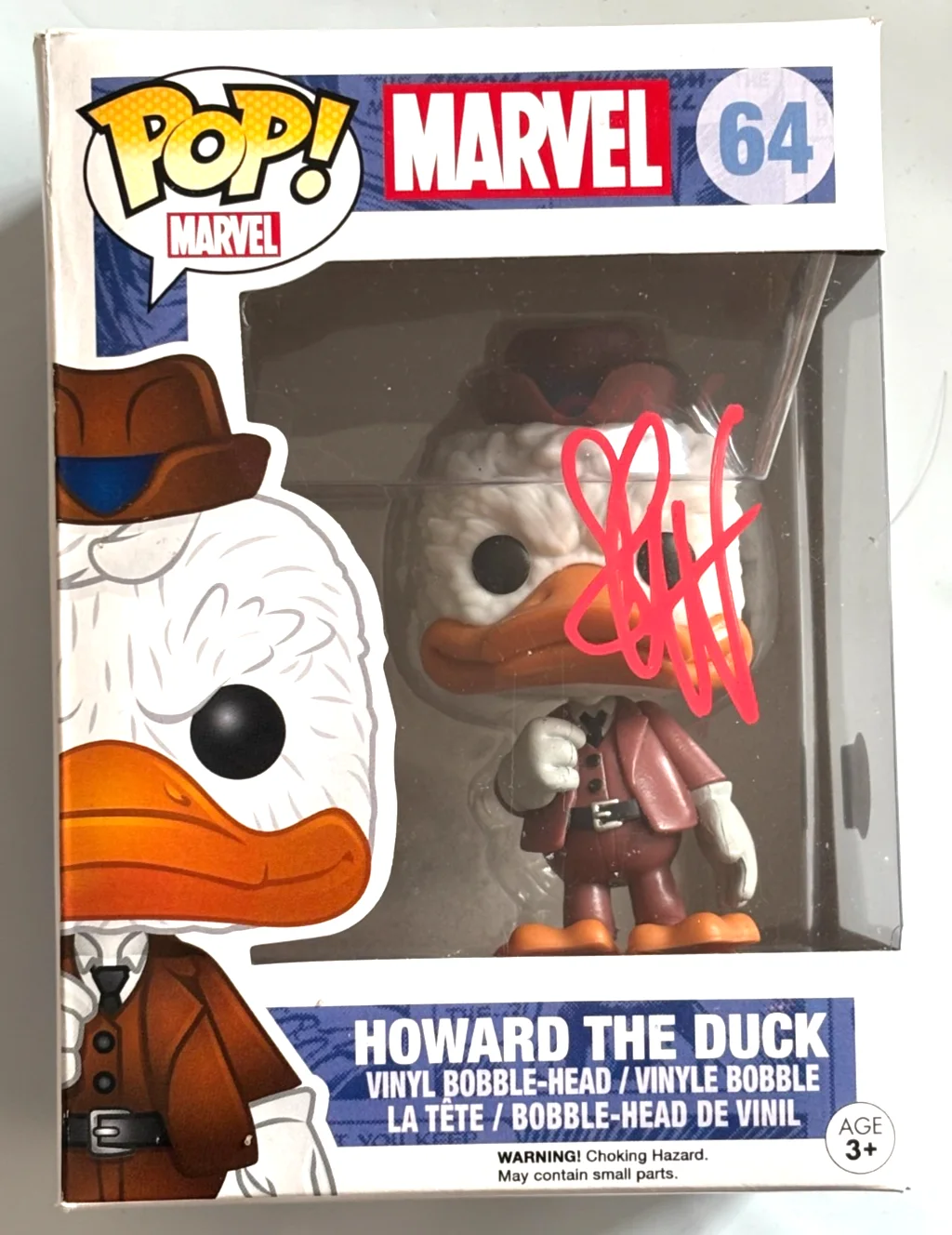 SETH GREEN — SETH GREEN SIGNED AUTOGRAPH HOWARD THE DUCK FUNKO POP 64 MARVEL BECKETT BAS COA