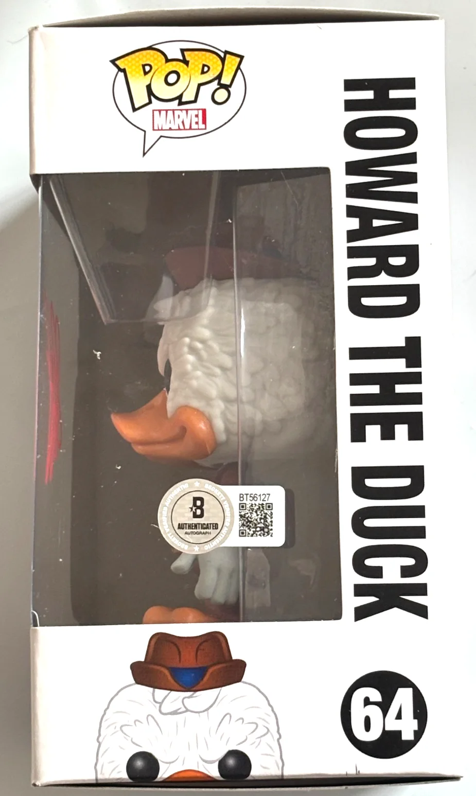 SETH GREEN — SETH GREEN SIGNED AUTOGRAPH HOWARD THE DUCK FUNKO POP 64 MARVEL BECKETT BAS COA, изображение 3