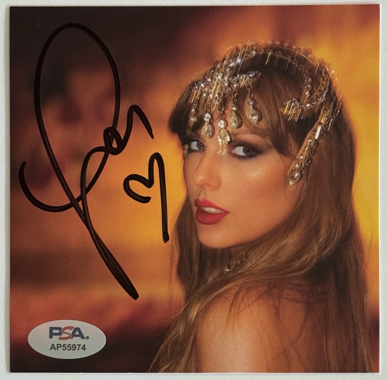 SIGNED TAYLOR SWIFT LIFE OF A SHOWGIRL PHOTO #1 & CD PSA DNA COA AUTOGRAPH AUTO, изображение 5