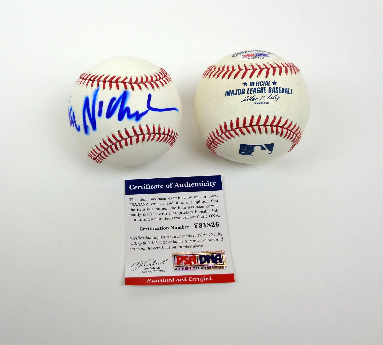 Jack Nicholson — Jack Nicholson The Shining Chinatown Signed Autograph MLB Baseball PSA/DNA COA, изображение 2