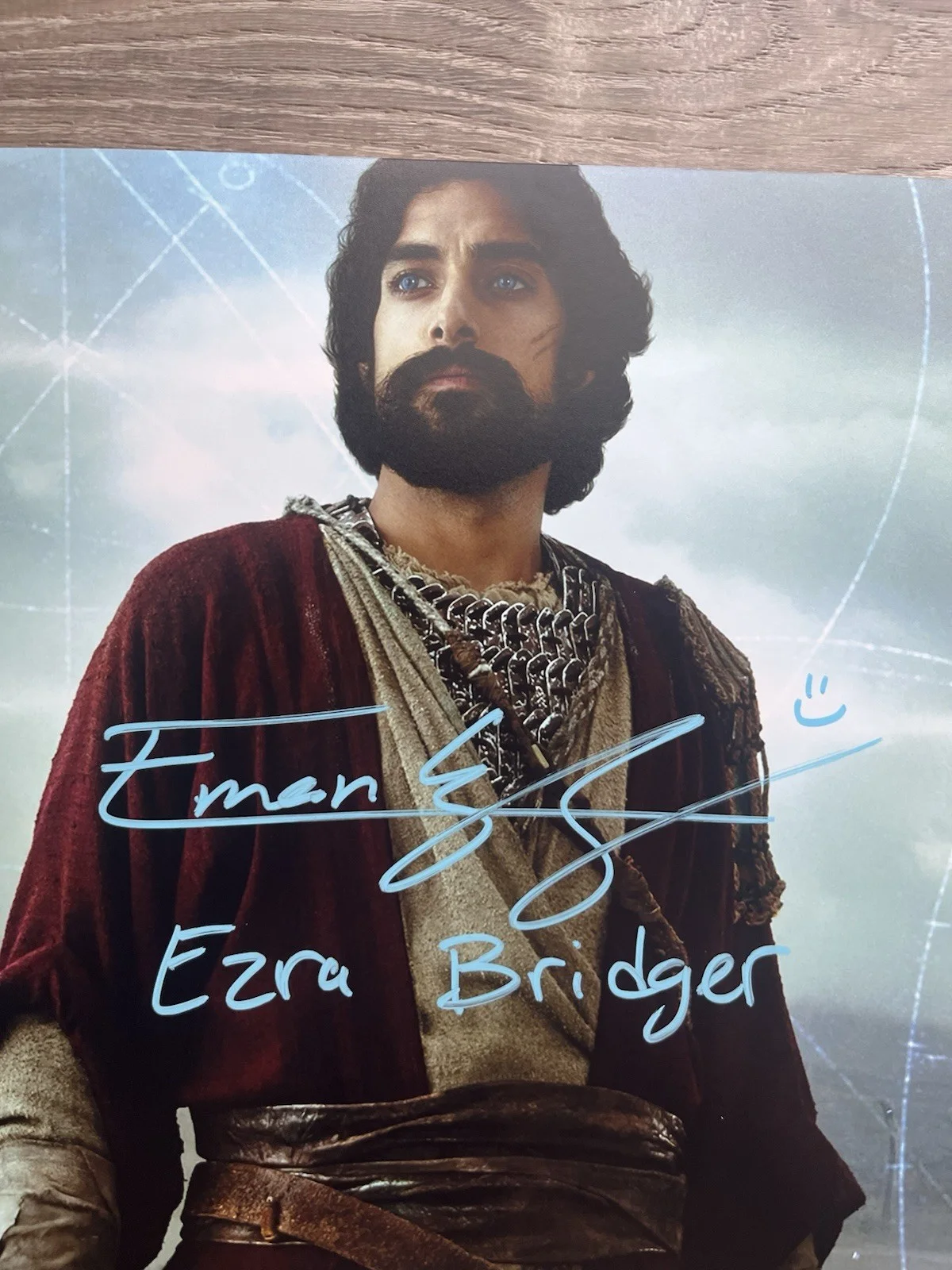 Eman Esfandi — Eman Esfandi Signed Ezra Bridger 11x14 Photo JSA COA AHSOKA Star Wars, изображение 3