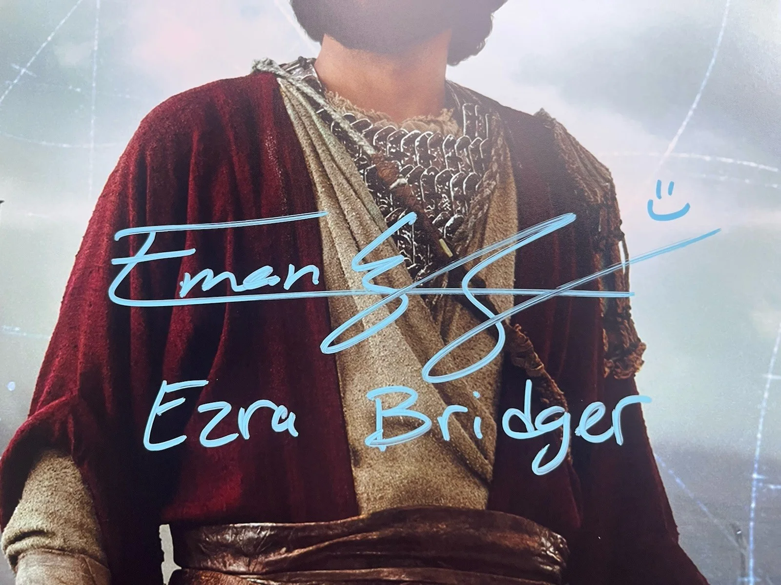 Eman Esfandi — Eman Esfandi Signed Ezra Bridger 11x14 Photo JSA COA AHSOKA Star Wars, изображение 4