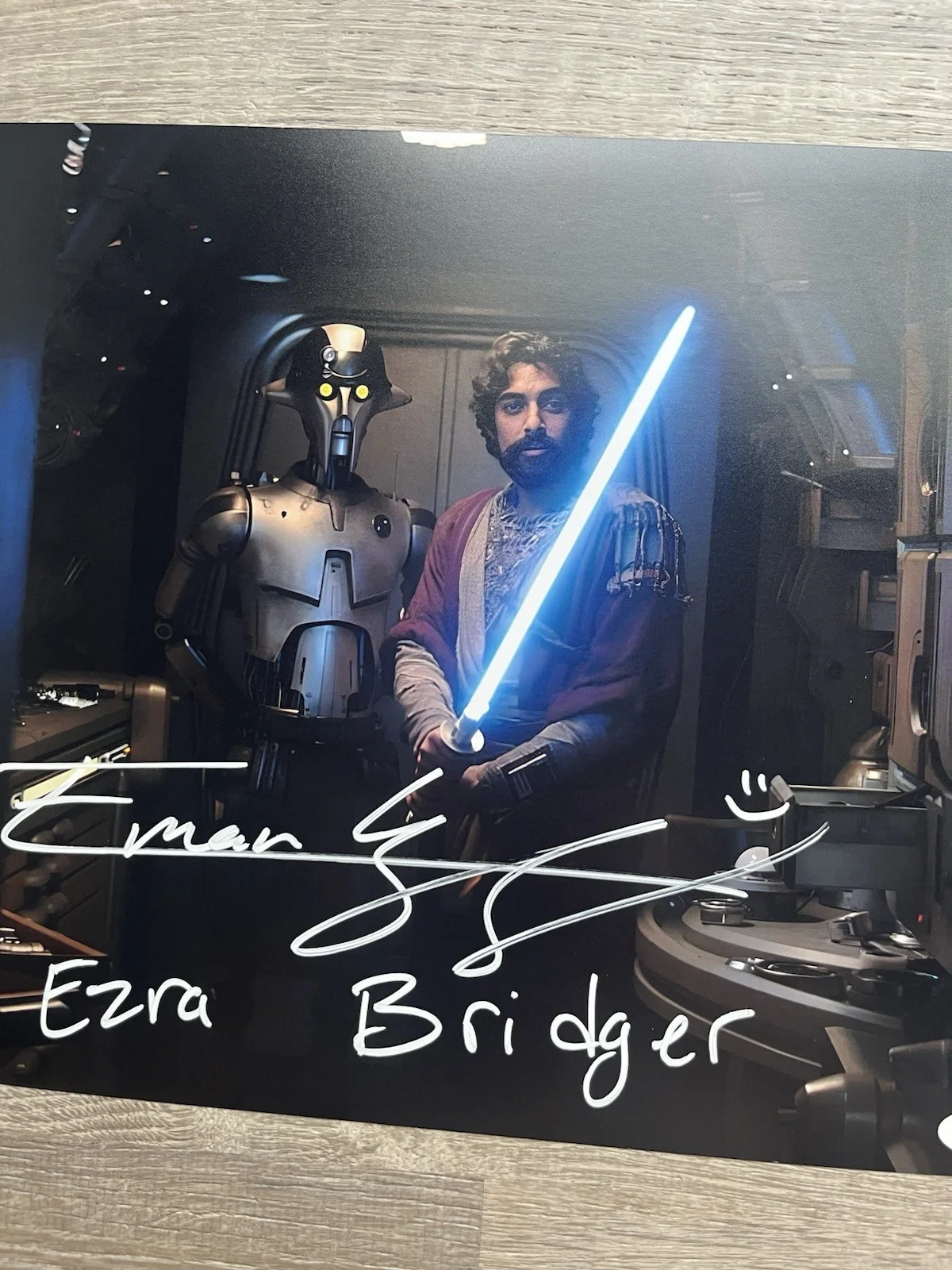 Eman Esfandi — Eman Esfandi Signed Ezra Bridger 11x14 Photo JSA COA AHSOKA Star Wars, image 3