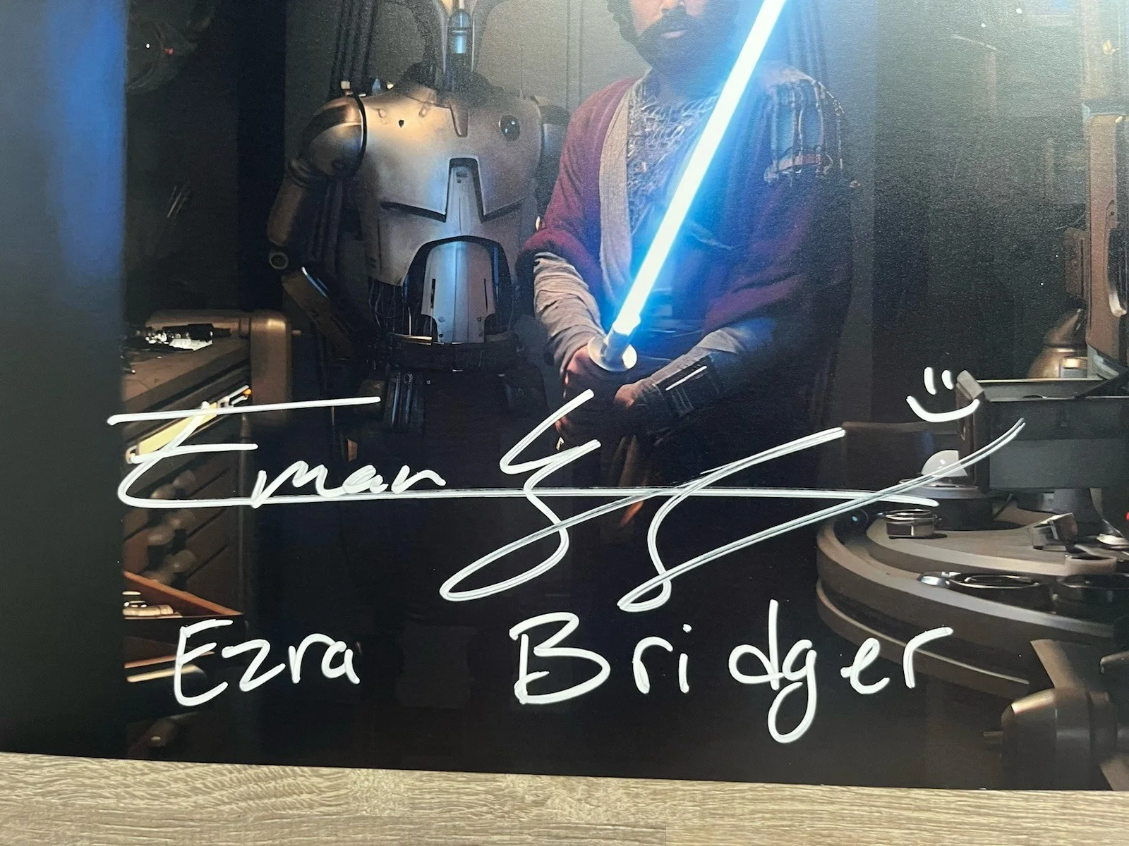 Eman Esfandi — Eman Esfandi Signed Ezra Bridger 11x14 Photo JSA COA AHSOKA Star Wars, image 4