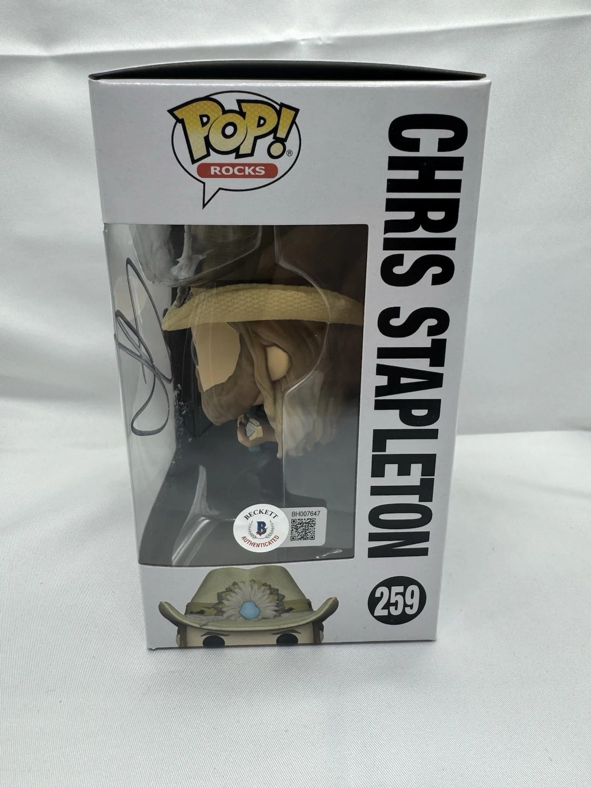 Chris Stapleton Signed Autograph Funko Pop Country Star #259 Beckett COA, изображение 2