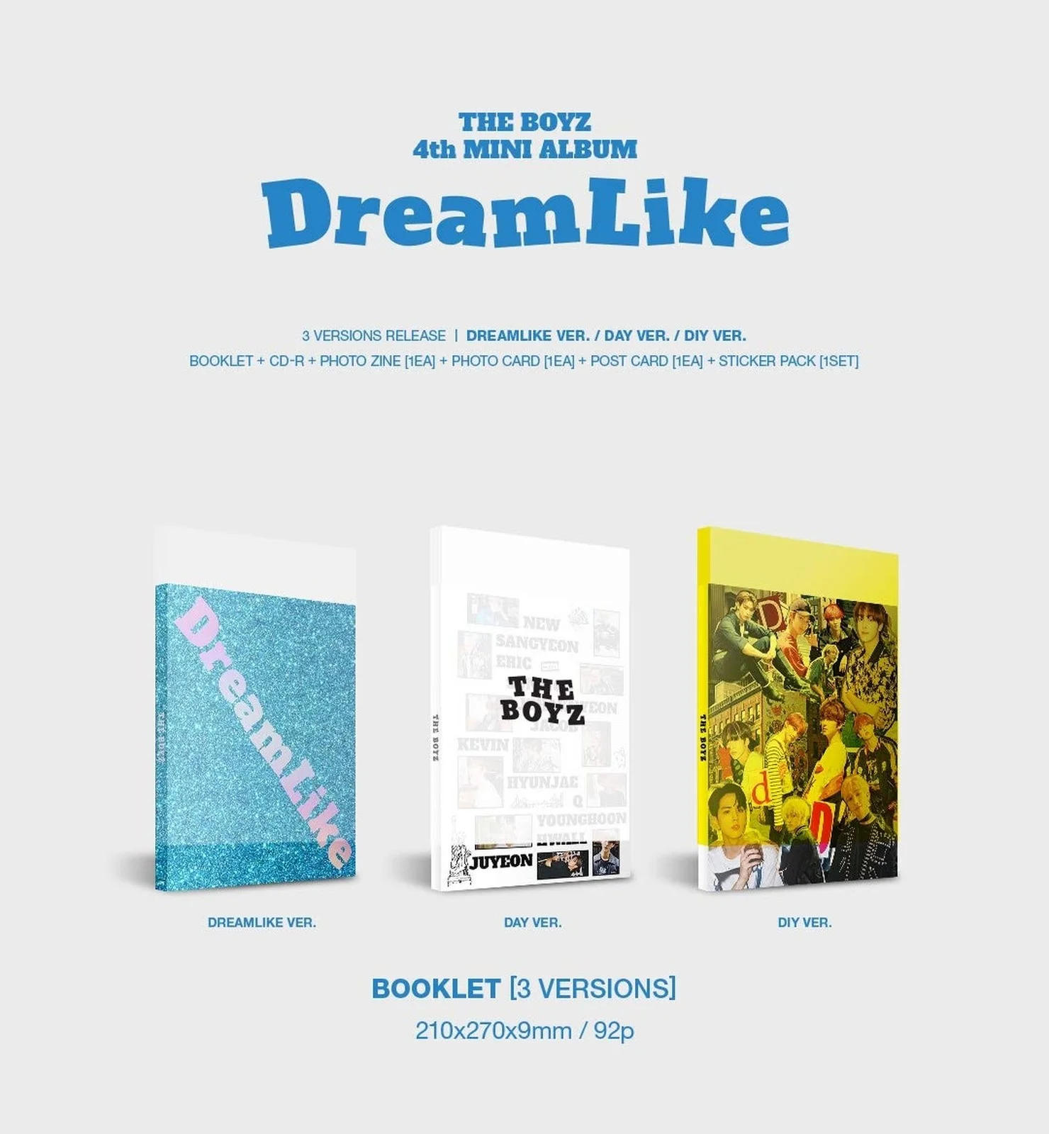 The Boyz - Dreamlike [Day ver.] (4th Mini Album) CD+92p Photobook+12p Photo Z..., изображение 2