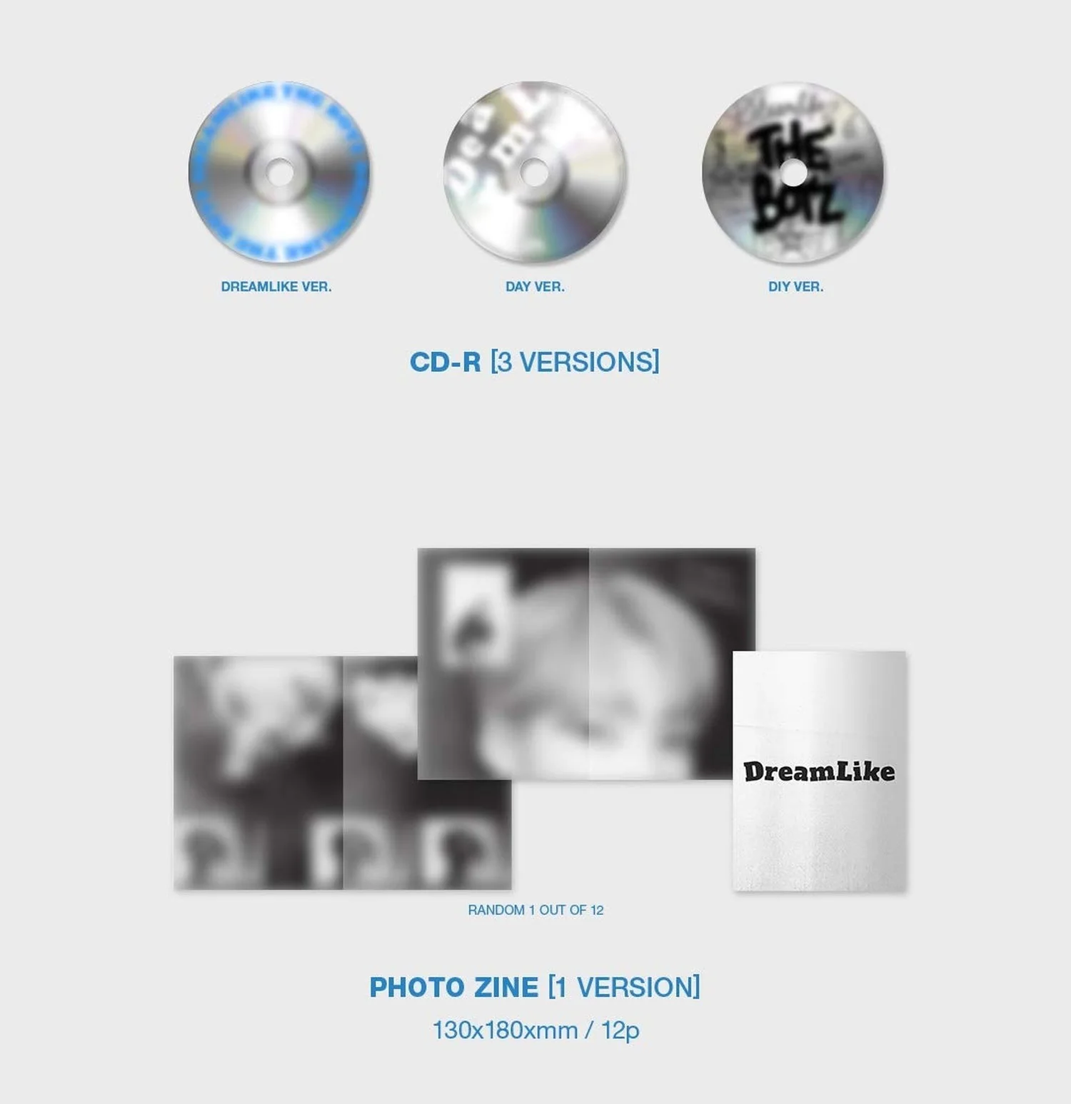 The Boyz - Dreamlike [Day ver.] (4th Mini Album) CD+92p Photobook+12p Photo Z..., изображение 3