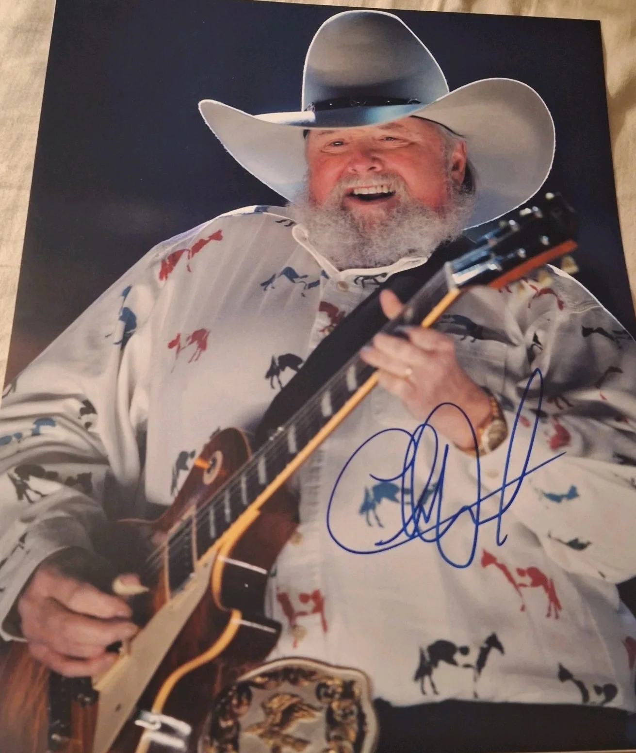 Charlie Daniels Signed 11x14 Photo, image 3