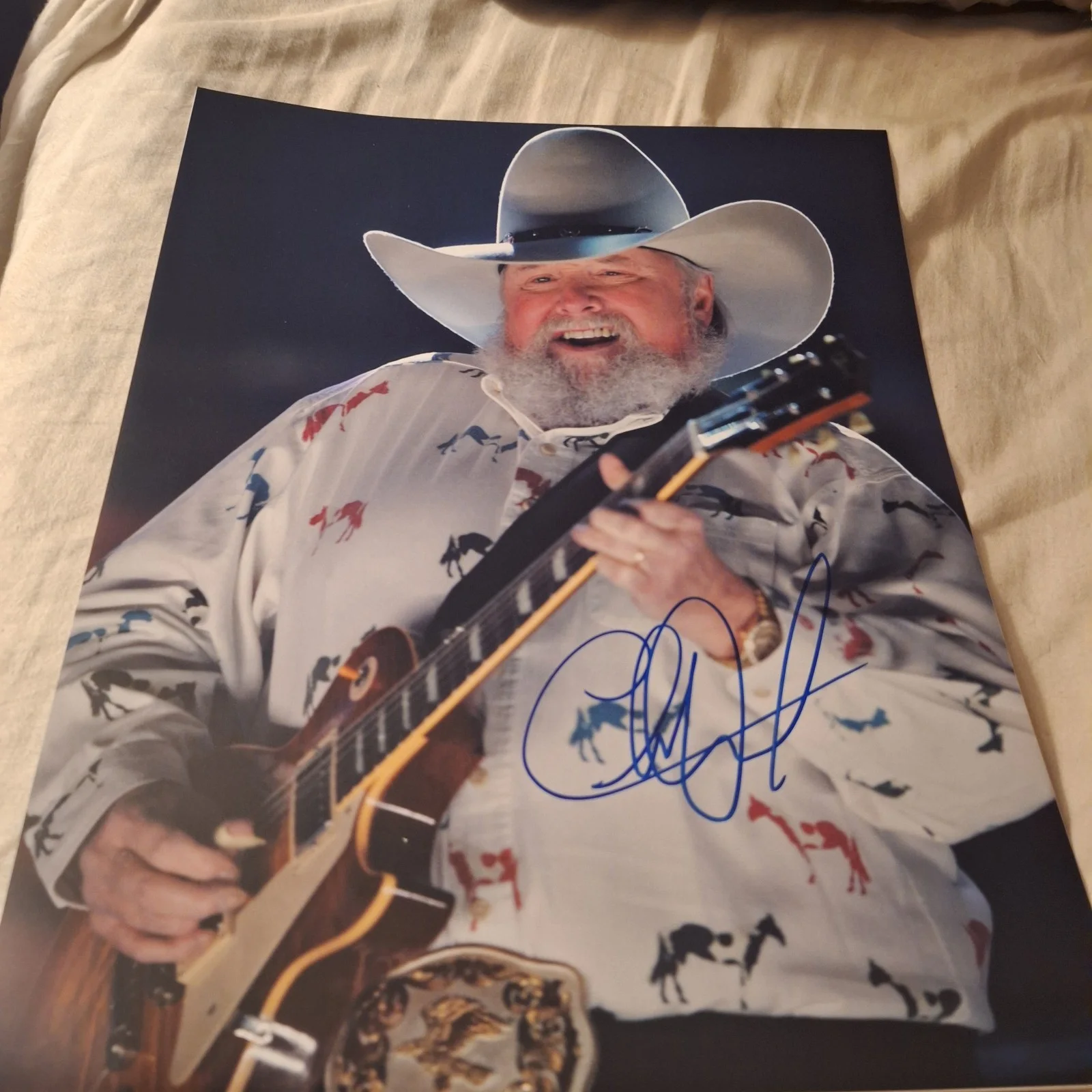 Charlie Daniels Signed 11x14 Photo, image 4