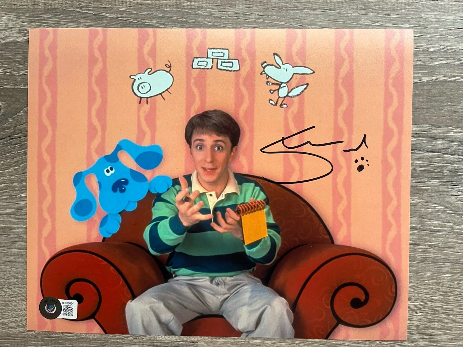 Steve Burns — Steve Burns Signed Blues Clues 8x10 Photo Beckett COA Nickelodeon, изображение 2