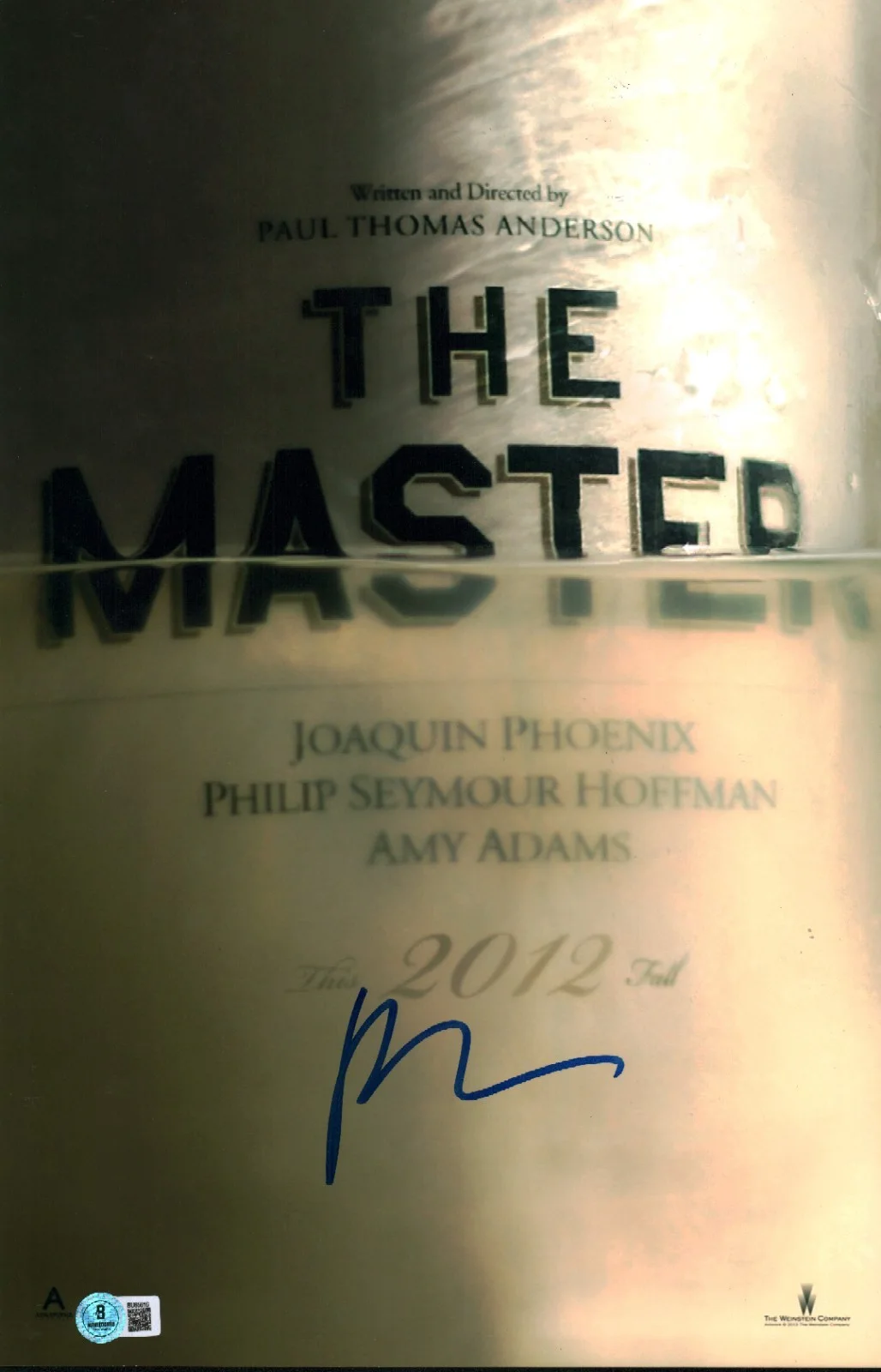Paul Thomas Anderson — Paul Thomas Anderson Signed The Master Director 11x17 Photo Poster BAS COA