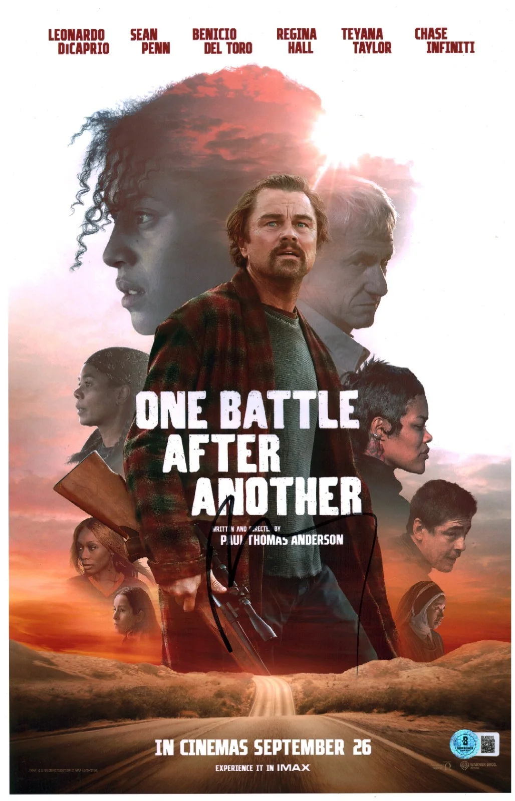 Paul Thomas Anderson — Paul Thomas Anderson Signed One Battle After Another 11x17 Photo Poster BAS COA