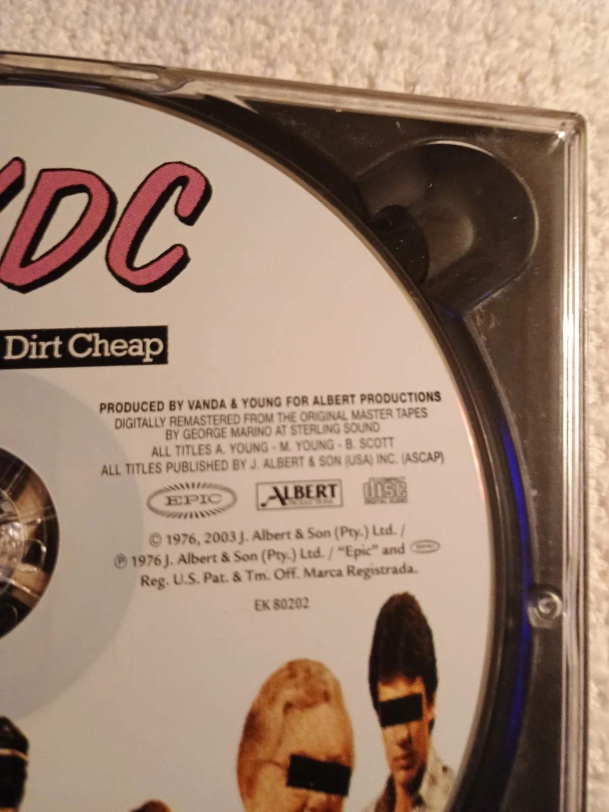 Vintage AC/DC Dirty Deeds Done Dirt Cheap CD Atlantic/ Columbia 1976, изображение 3