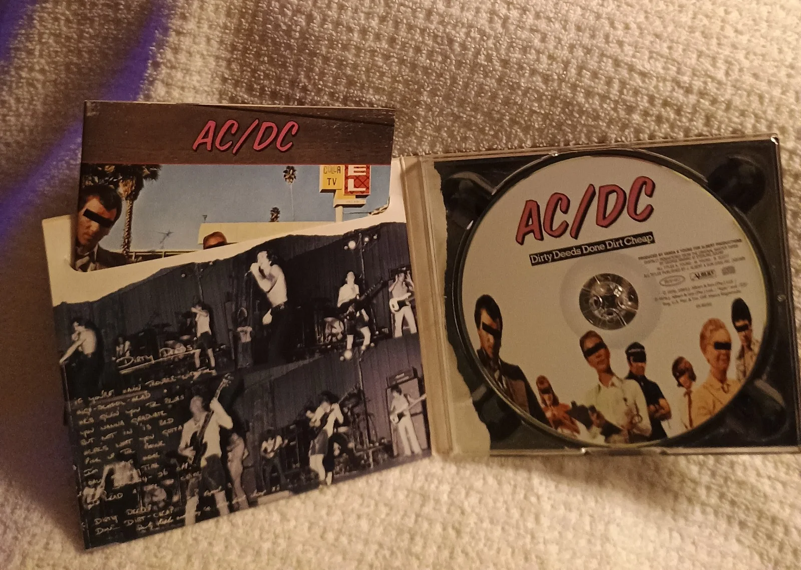 Vintage AC/DC Dirty Deeds Done Dirt Cheap CD Atlantic/ Columbia 1976, изображение 4