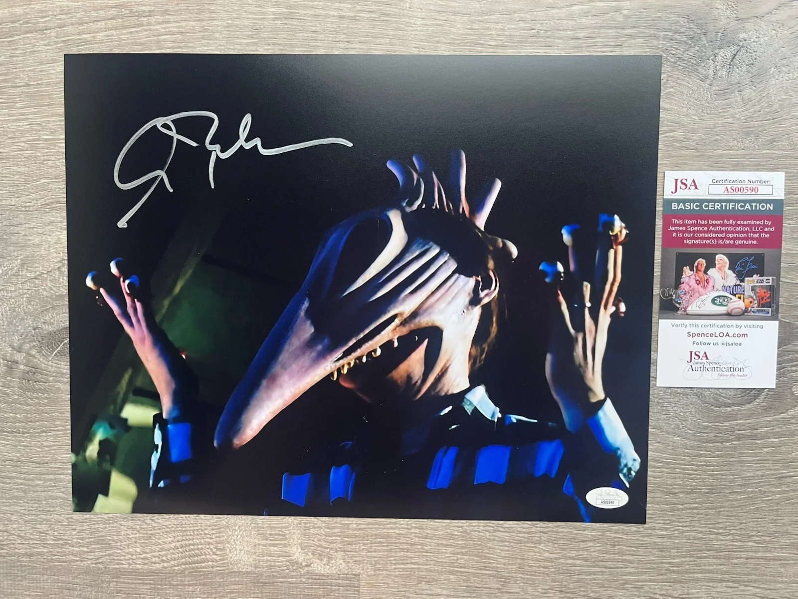 Alec Baldwin — Alec Baldwin Signed Beetlejuice 11x14 Photo JSA COA Adam Maitland Horror Auto