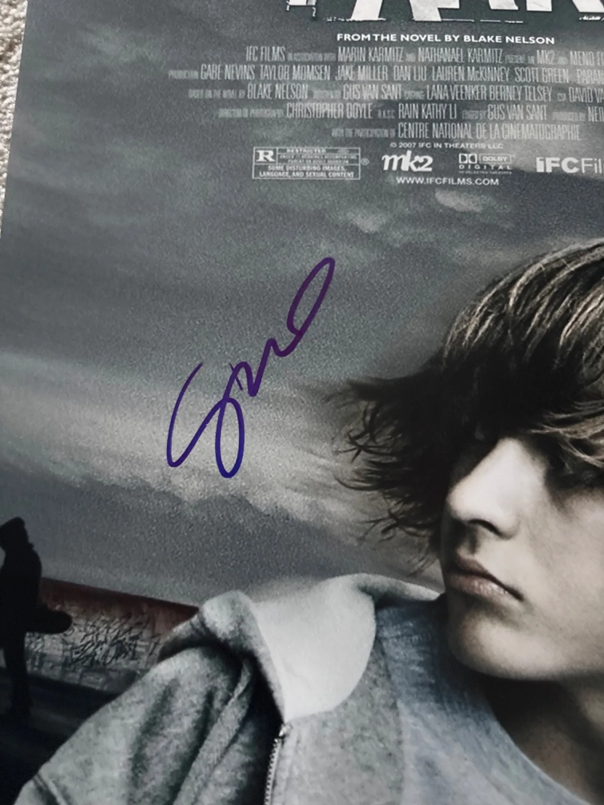 Gus Van Sant — Gus Van Sant signed photo 12X18 exact proof JSA COA autographed Paranoid Park, изображение 3