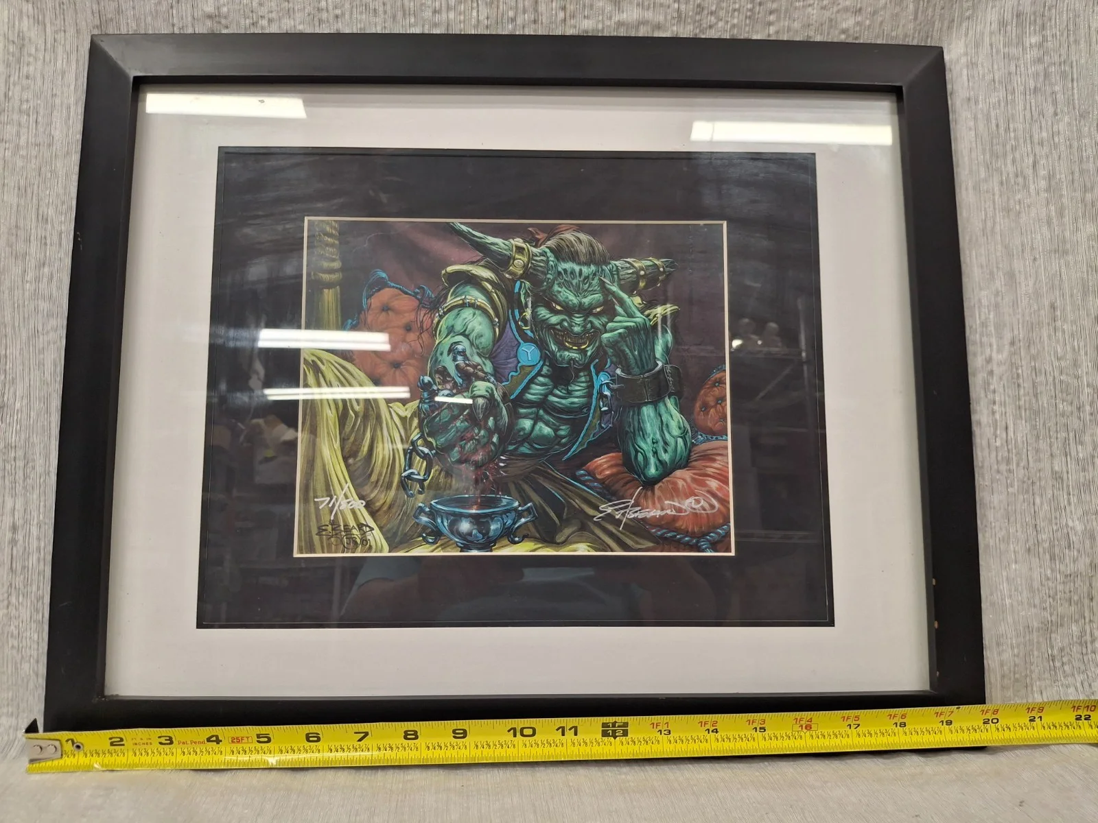 Magic the Gathering Limited Edition 71/500 Signed Juzam Djinn Artwork, изображение 4