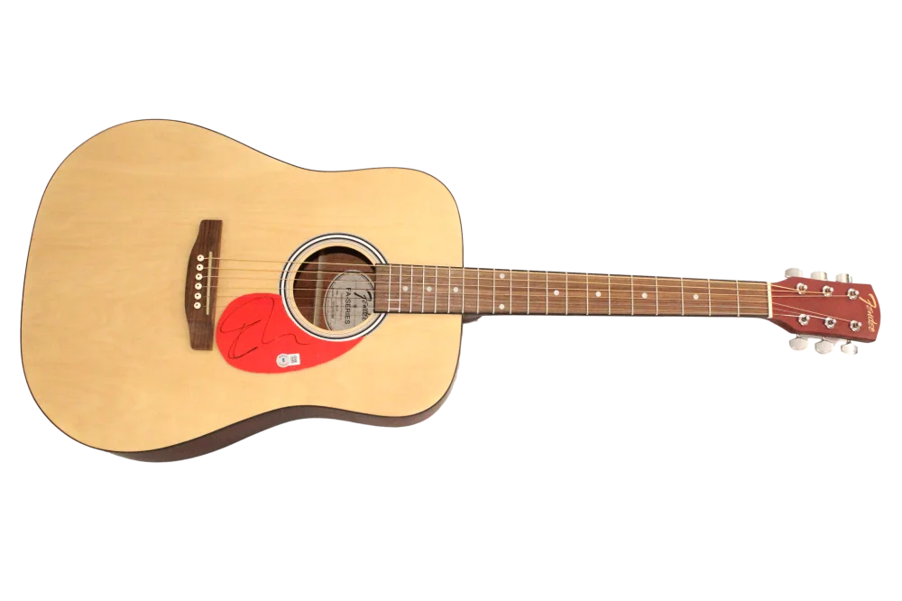 Ed Sheeran — Ed Sheeran Signed Autograph Fender Acoustic Guitar - Equals Singer Beckett COA, изображение 2