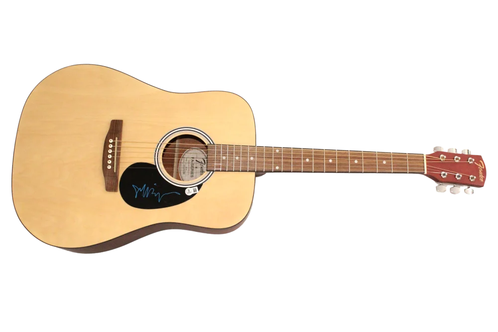 Jeff Bridges — Jeff Bridges Signed Autograph Fender Guitar Crazy Heart Oscar Winner Beckett COA, изображение 2