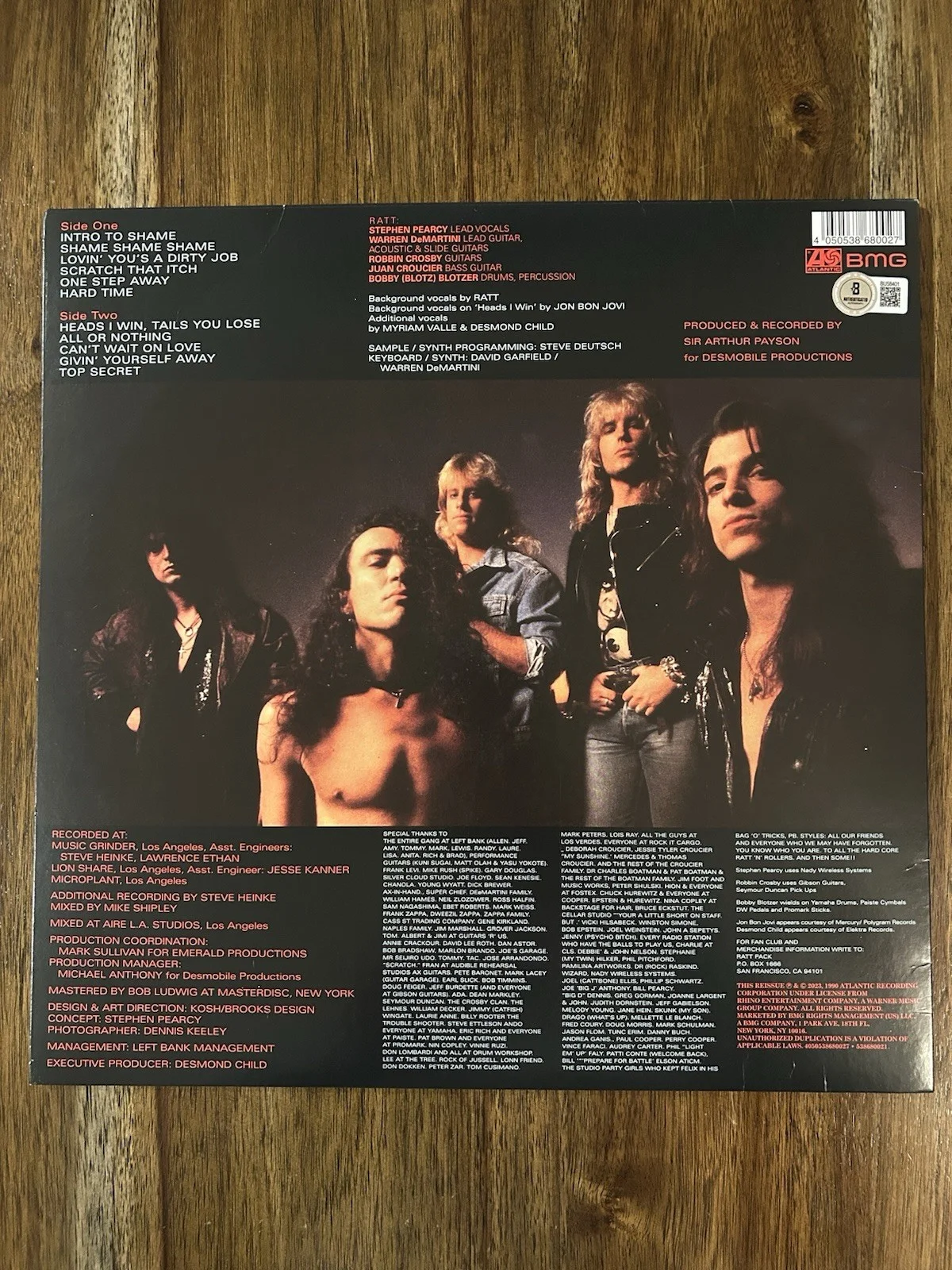 Stephen Pearcy ‘Ratt’ Band Signed ‘Detonator’ Vinyl Album Beckett, image 3