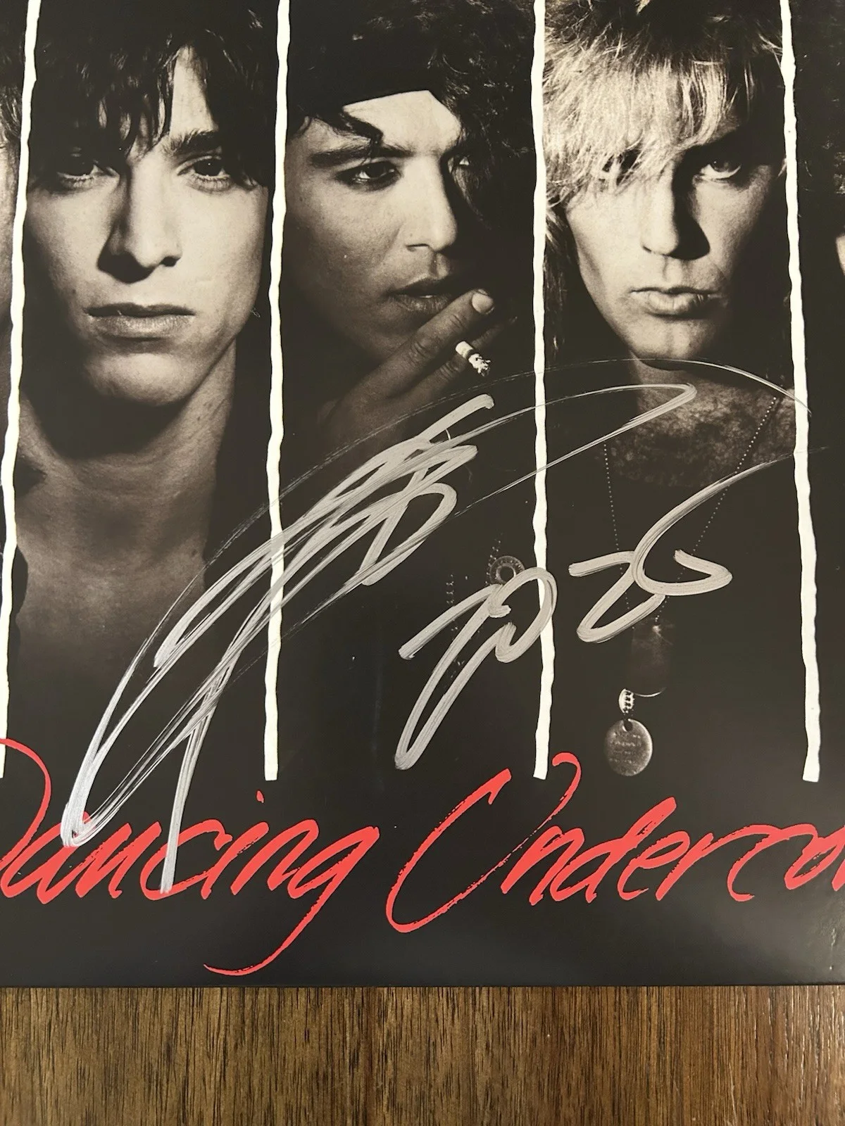 Stephen Pearcy ‘Ratt’ Band Signed ‘Dancing Undercover’ Vinyl Album Beckett, image 2