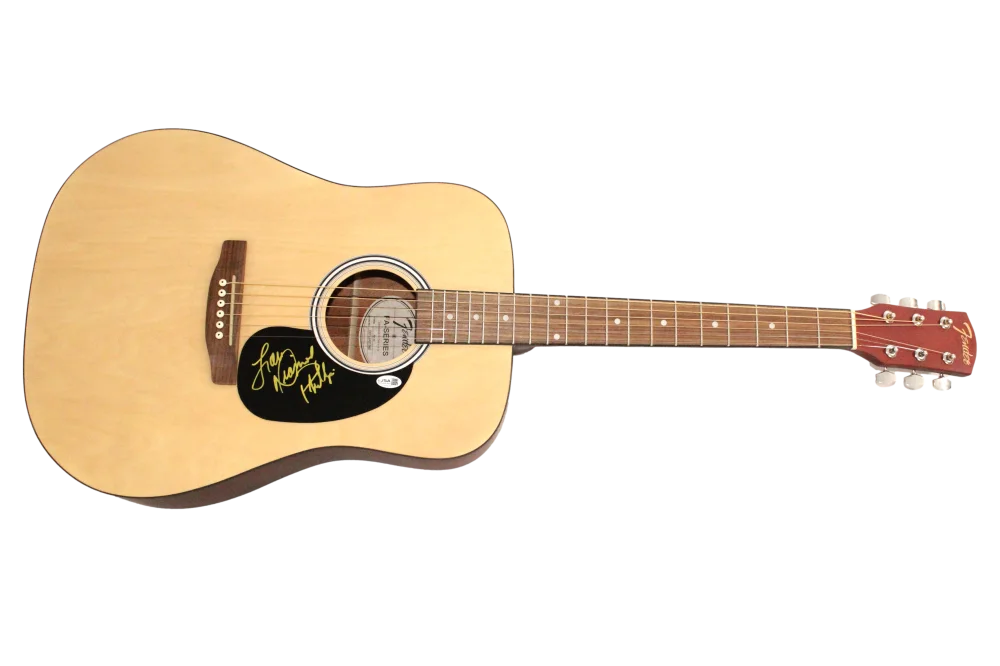 Lou Diamond Phillips — Lou Diamond Phillips Signed Autograph Full Size Fender Acoustic Guitar - JSA COA, изображение 2