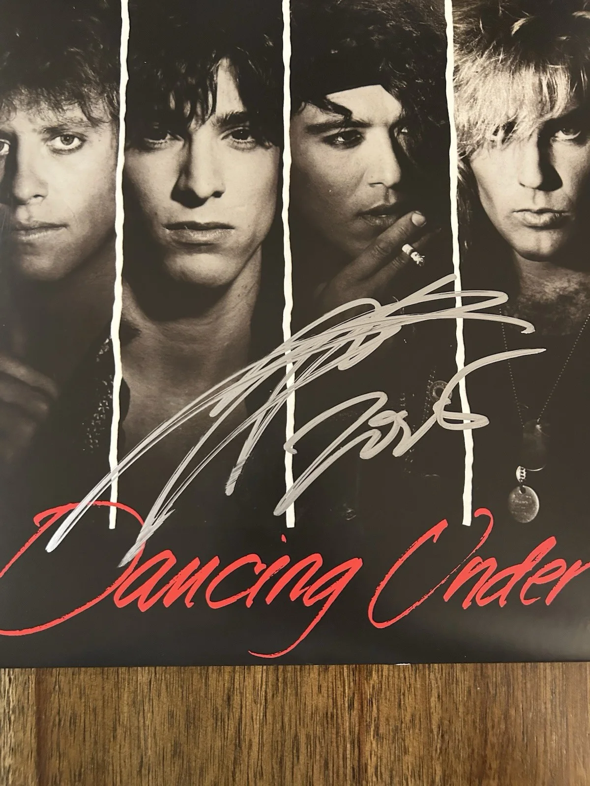 Stephen Pearcy ‘Ratt’ Band Signed ‘Dancing Undercover’ Vinyl Album Beckett, image 2
