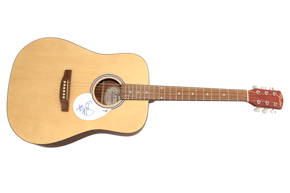 Michael Fitzpatrick — Michael Fitzpatrick Signed Autograph Fender Acoustic Guitar w/ JSA COA, image 2