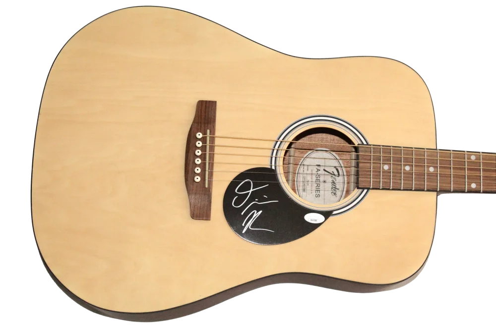 Olivia Rodrigo — Olivia Rodrigo Signed Autograph Full Size Fender Acoustic Guitar - Guts JSA COA