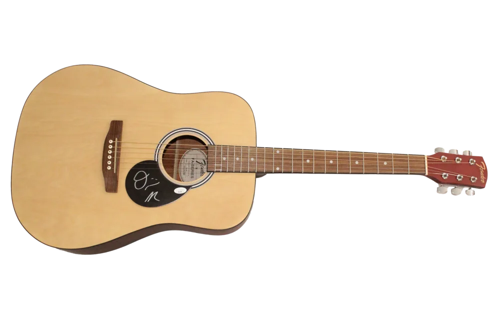 Olivia Rodrigo — Olivia Rodrigo Signed Autograph Full Size Fender Acoustic Guitar - Sour JSA COA, image 2