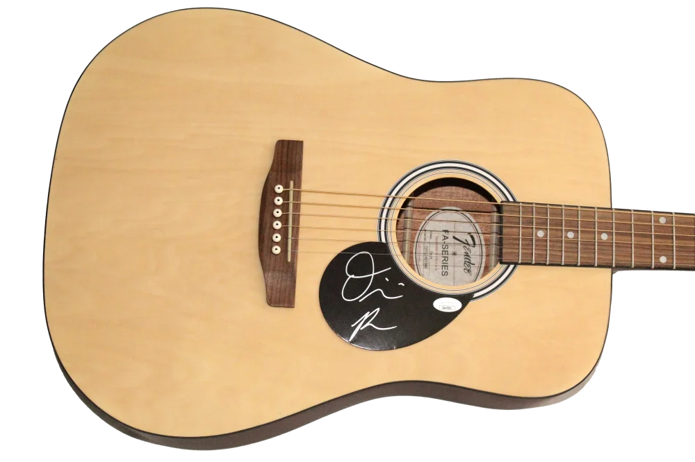 Olivia Rodrigo — Olivia Rodrigo Signed Autograph Full Size Fender Acoustic Guitar w/ JSA COA