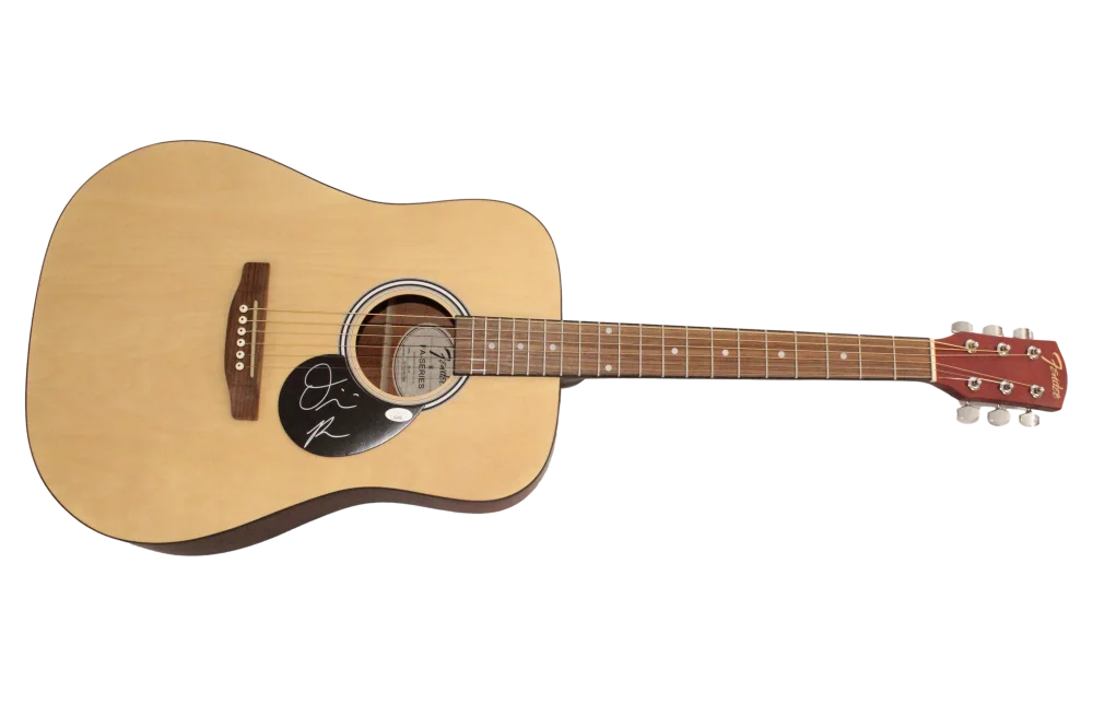 Olivia Rodrigo — Olivia Rodrigo Signed Autograph Full Size Fender Acoustic Guitar w/ JSA COA, изображение 2