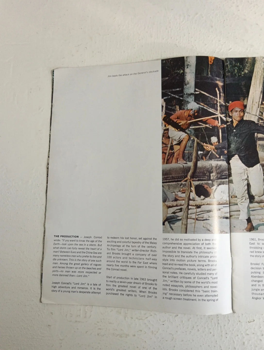 Cinema Film Movie Souvenir Programme "Lord Jim" 1965 by Richard Brooks, изображение 4