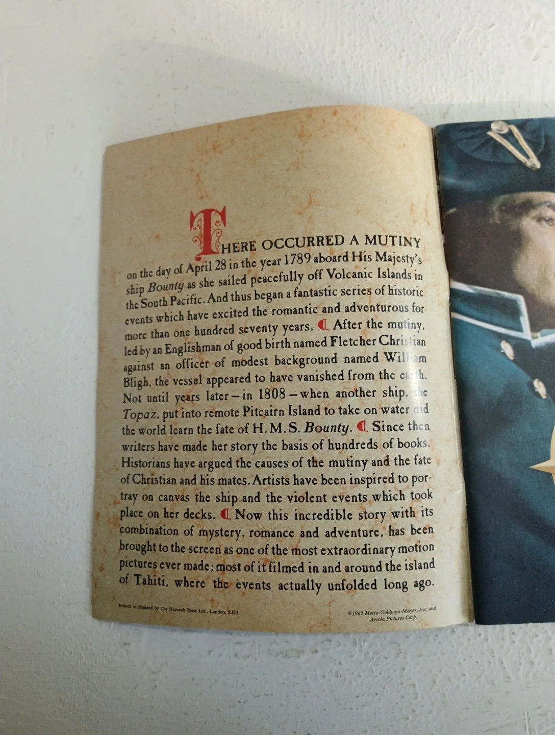 Mutiny On The Bounty MGM Souvenir Book 1962 Marlon Brando, изображение 3