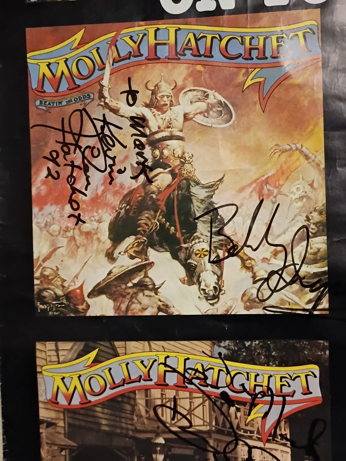 original autographed molly hatchet concert poster from 83, image 4