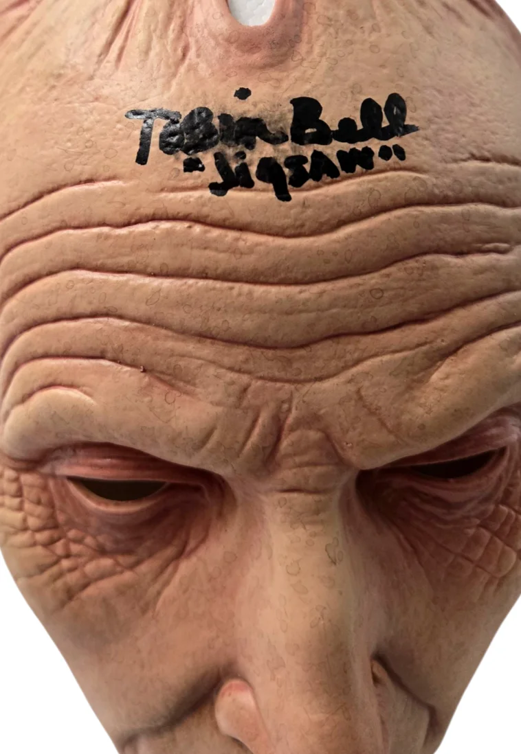 Tobin Bell — Tobin Bell Signed Mask SAW Jigsaw Billy Trick or Treat Autograph Beckett COA 77, изображение 2