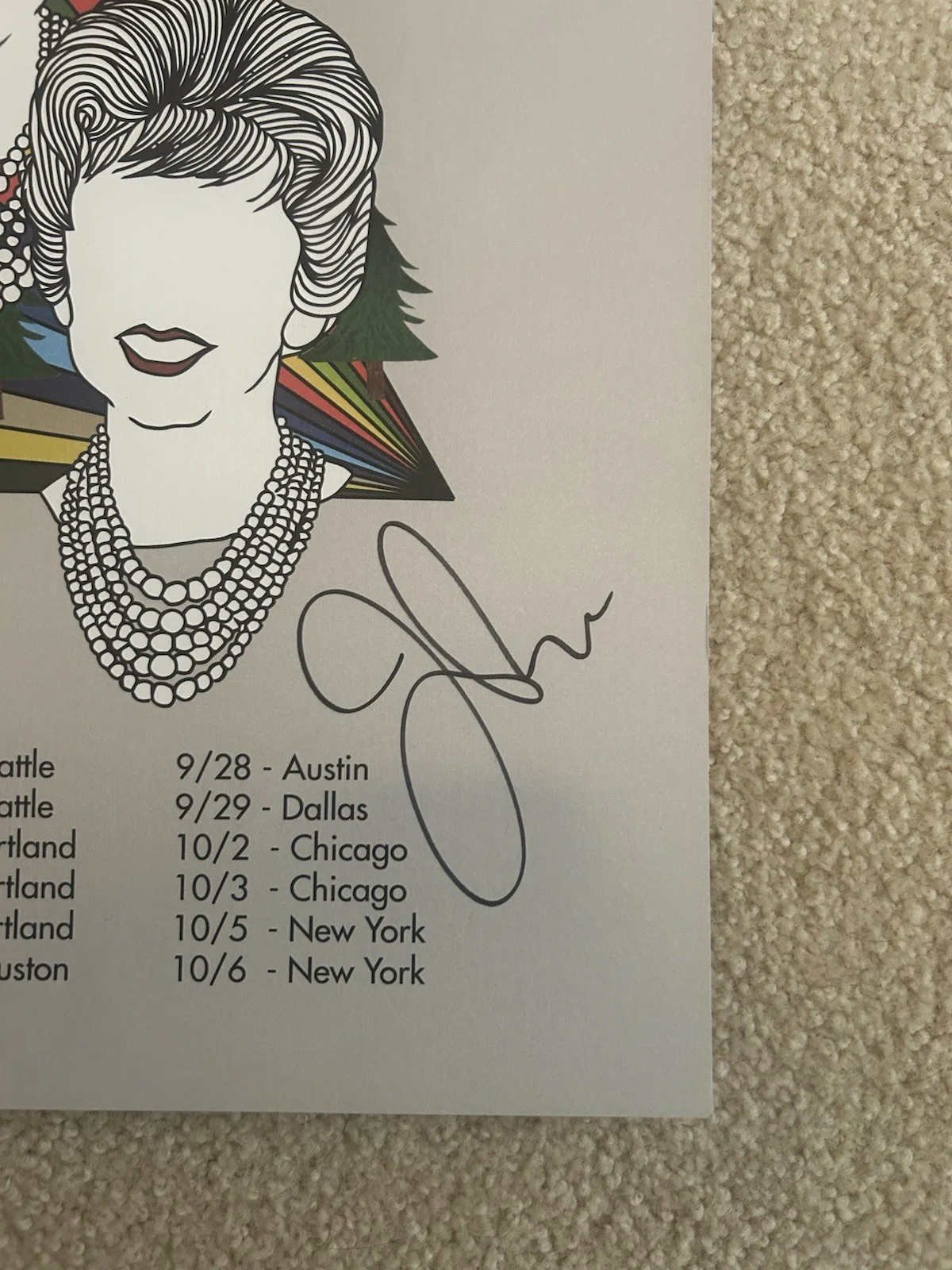 STRFKR 10 Year Anniversary Tour Poster - Signed, image 4