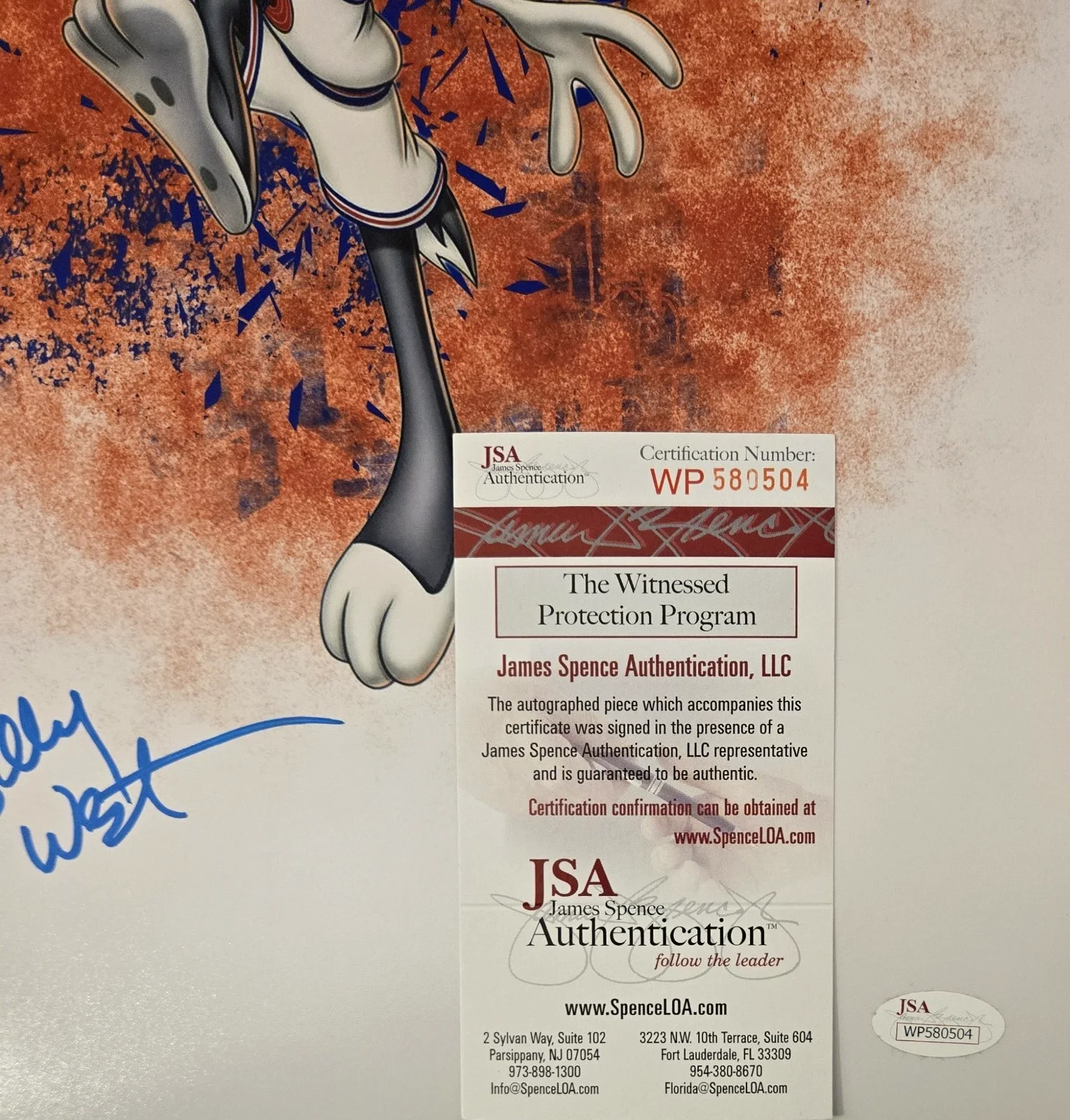 Billy West — Space Jam Signed Photo Bugs Bunny Billy West 11x14 Autograph JSA COA 504, image 2