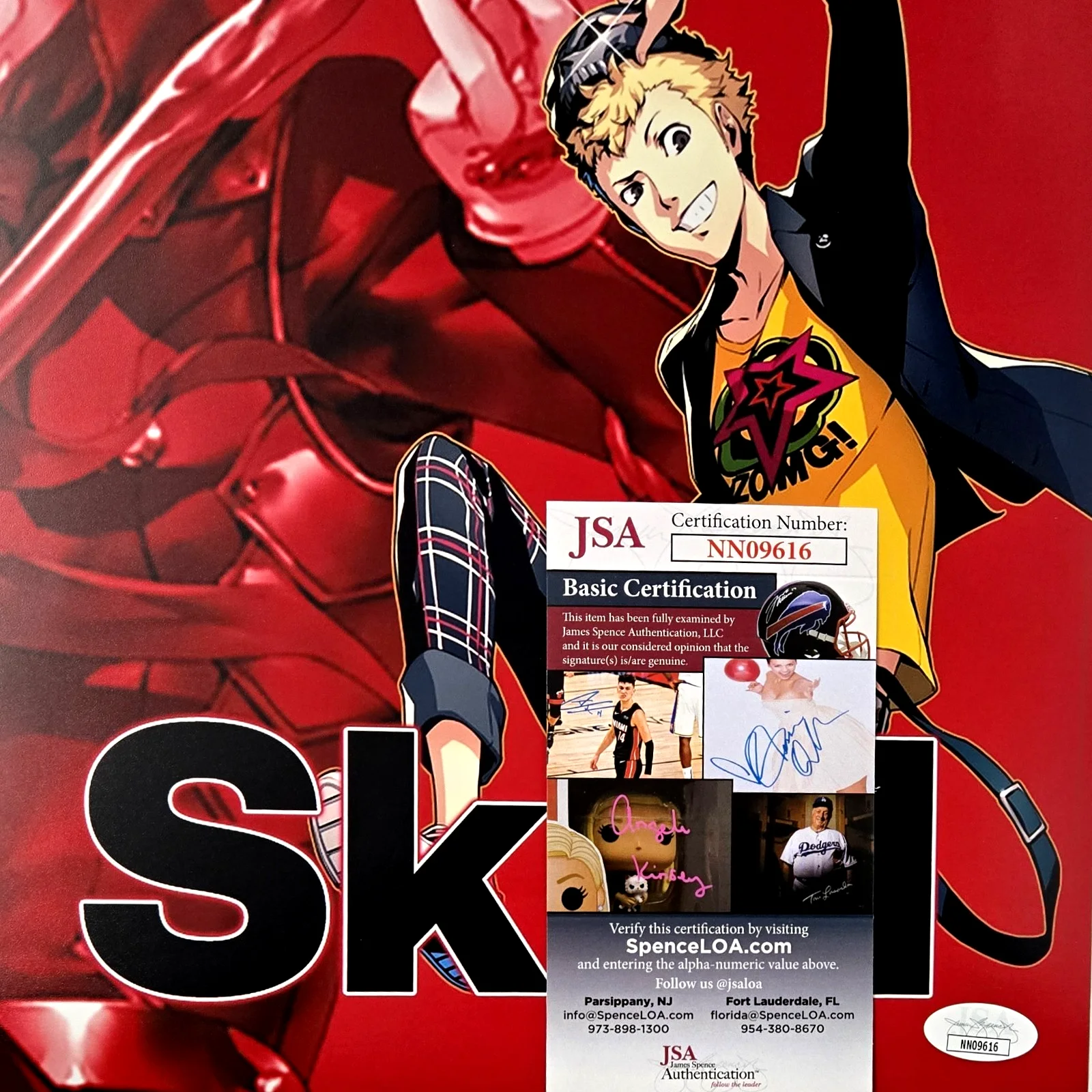 MAX MITTELMAN — Max Mittelman Signed Ryuji Photo Autograph Persona 5 Skull 11x14 JSA COA 616, изображение 2