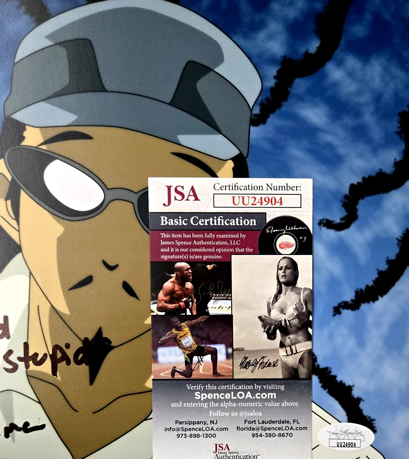 Brandon Potter — School Rumble Signed Photo Harima Brandon Potter Autograph Anime Manga JSA COA 4, изображение 2