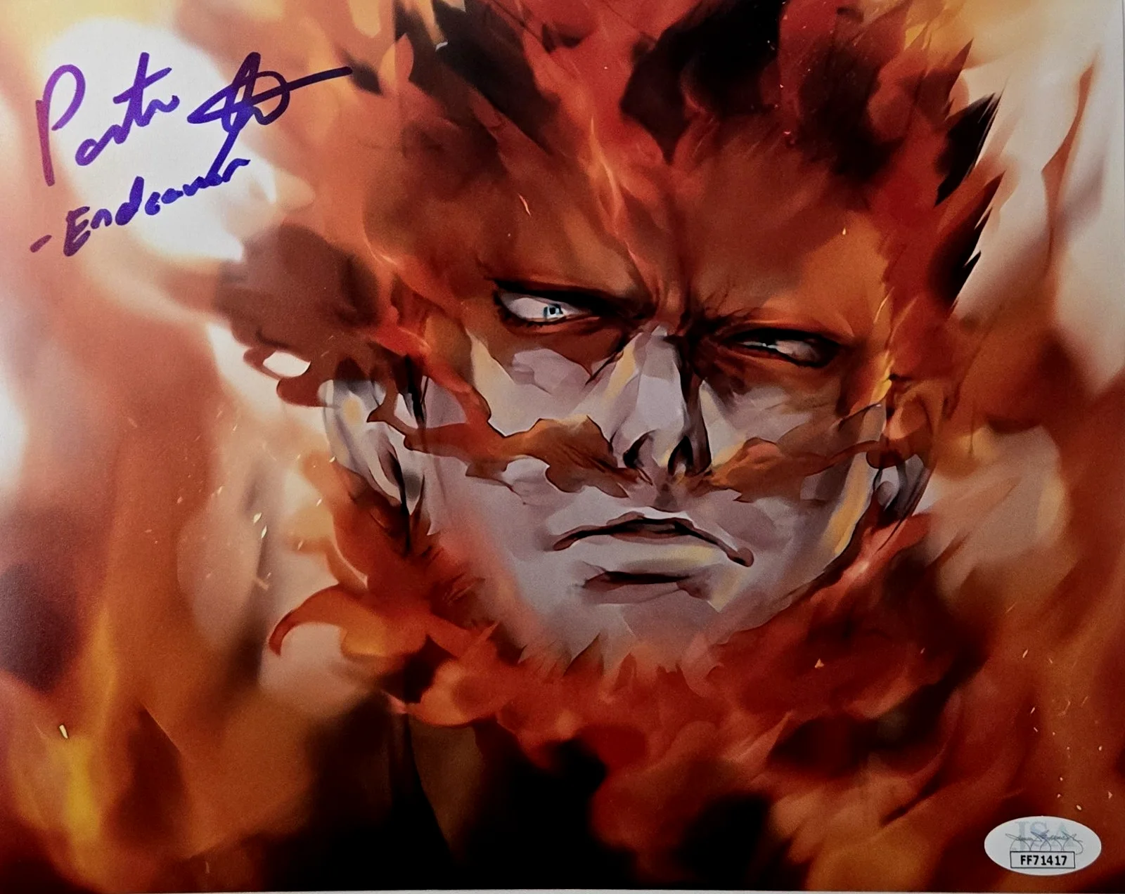 PATRICK SEITZ — Patrick Seitz Signed Photo Endeavor My Hero Academia Autograph Anime JSA COA 417