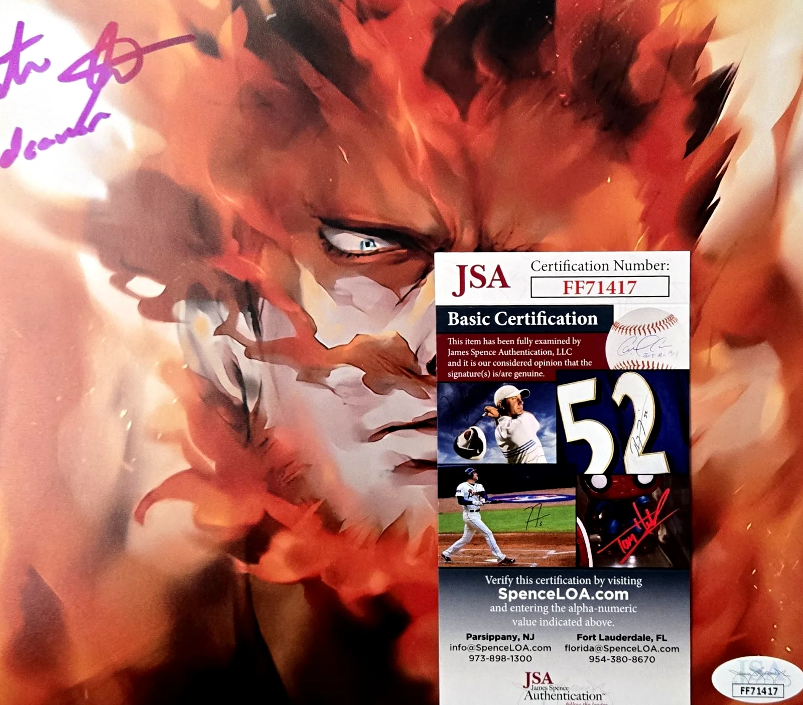 PATRICK SEITZ — Patrick Seitz Signed Photo Endeavor My Hero Academia Autograph Anime JSA COA 417, image 2