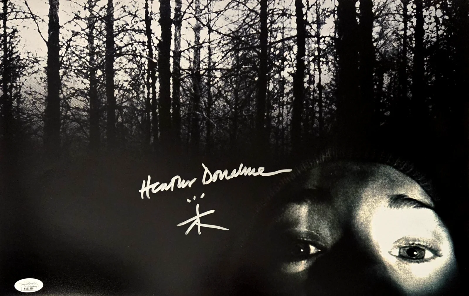 Heather Donahue — Heather Donahue Signed Photo The Blair Witch Project Autograph 11x17 JSA COA 566