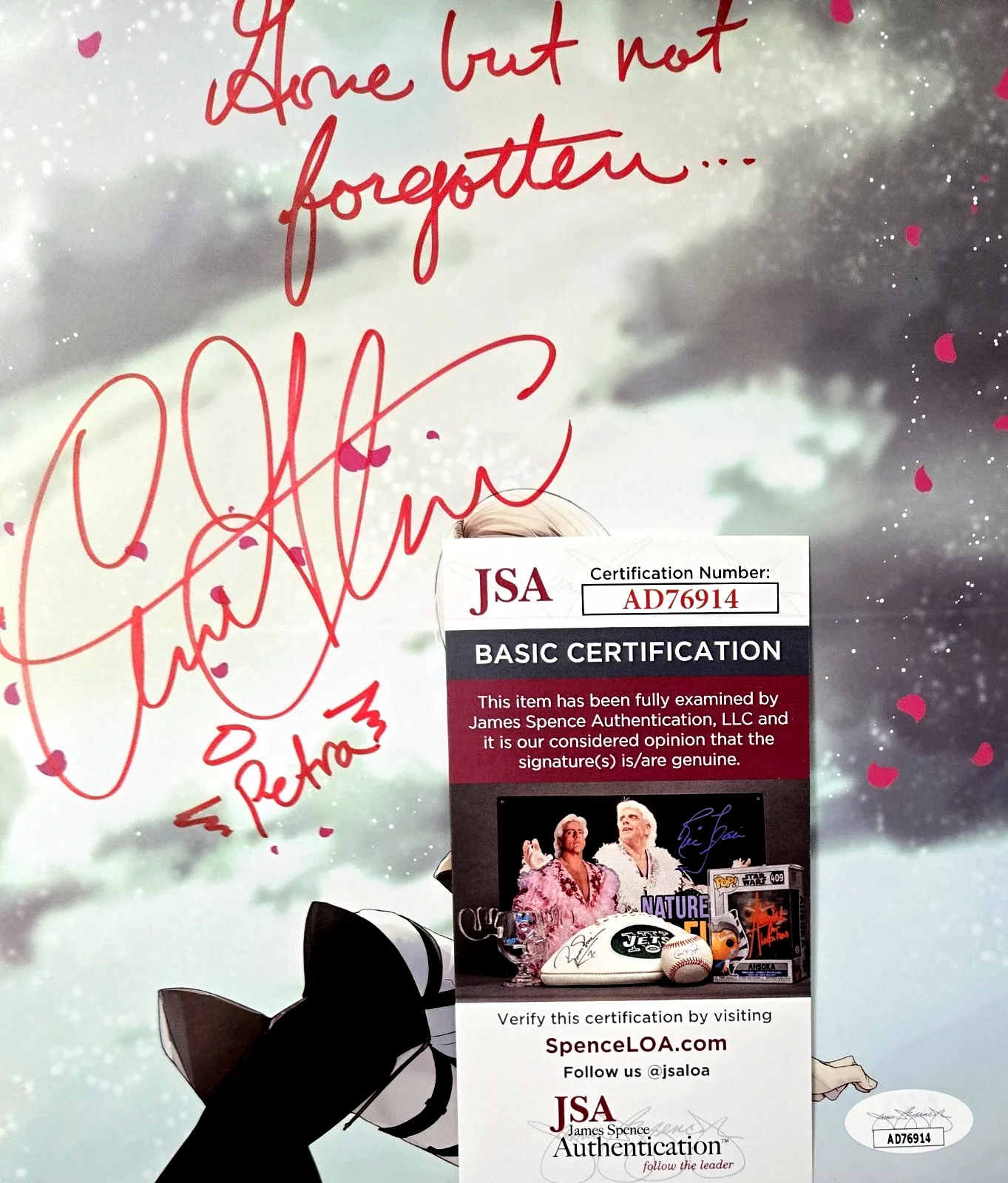 Caitlin Glass — Caitlin Glass Signed Photo Petra Attack on Titan Autograph Anime Manga JSA COA 4, изображение 2