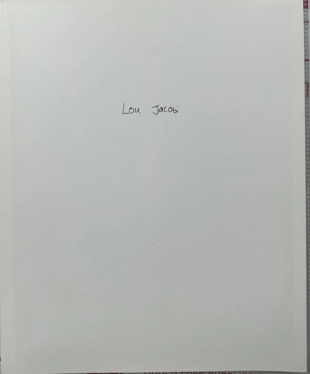 LOU JACOBI—SIGNED PHOTO—Mel Brooks•Woody Allen•Levenson•Anne Frank•Chayefsky, изображение 2