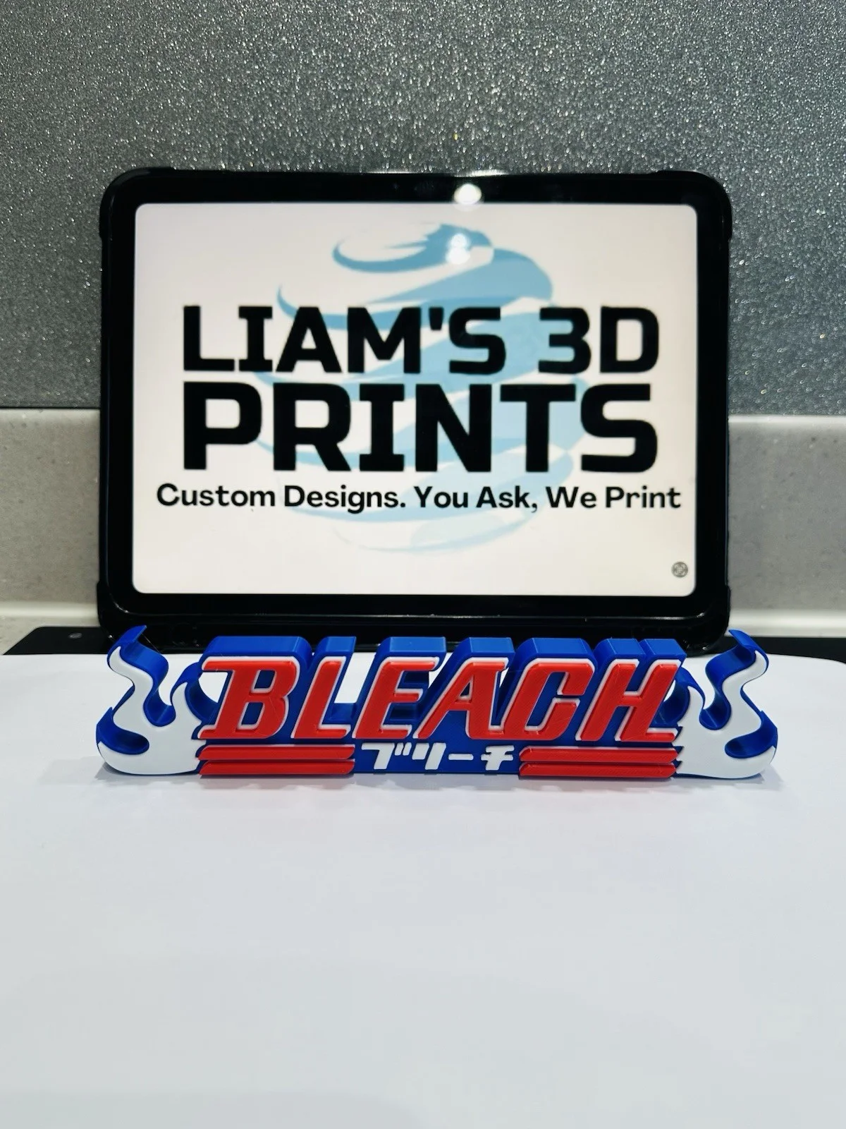 Decorative Bleach logo Self Standing Sign Display Anime Pops Manga, image 3