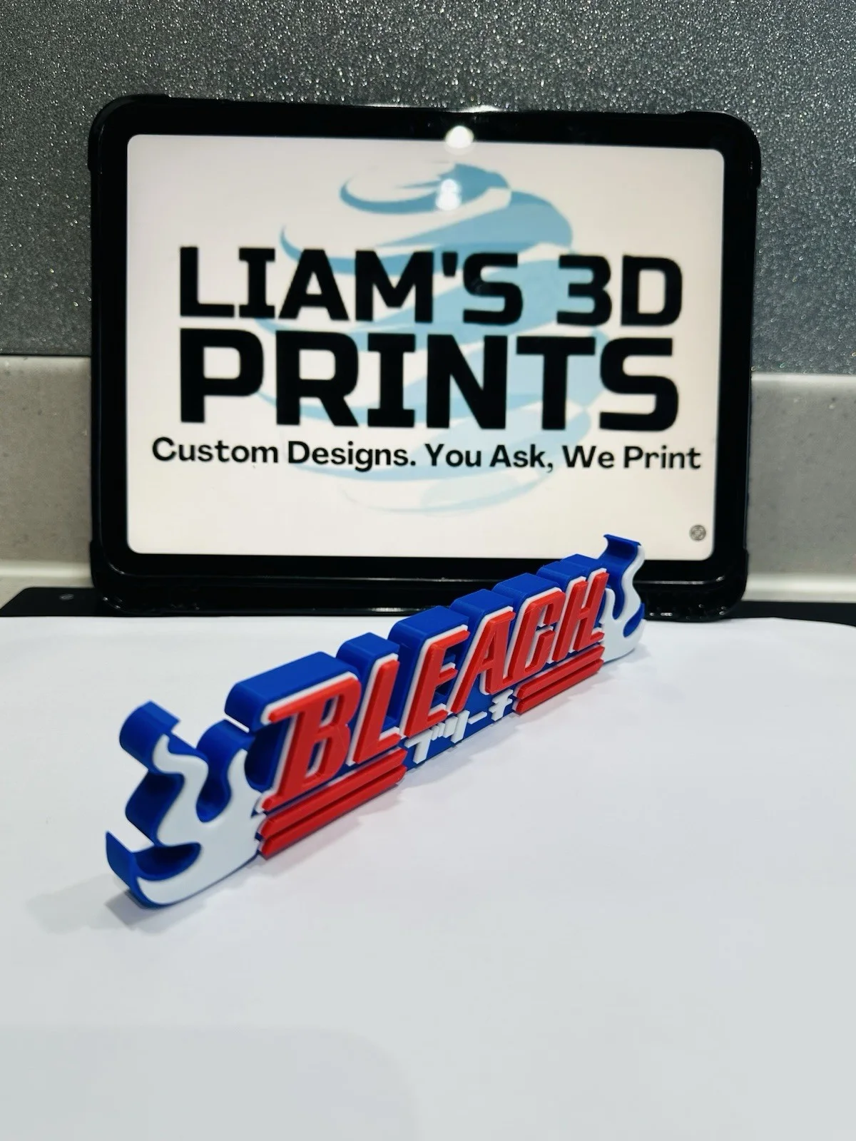 Decorative Bleach logo Self Standing Sign Display Anime Pops Manga, image 4