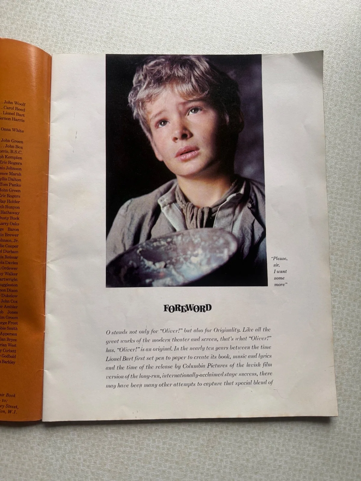 1968 - Oliver - Movie Souvenir Program, image 3
