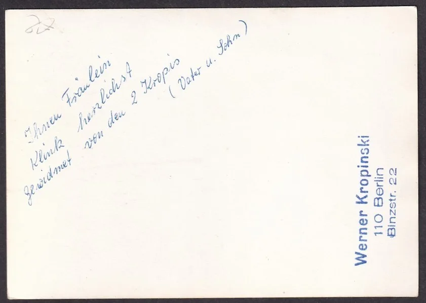 DIE KROPIS German Variety & Acrobatic Act vintage signed photograph, изображение 2